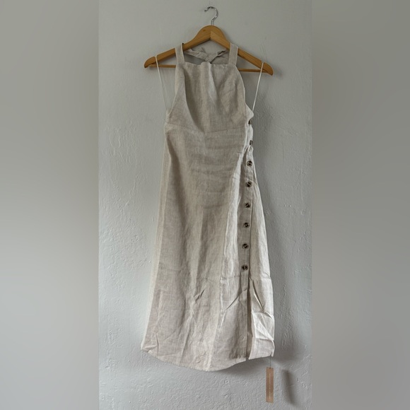 Reformation ‘Mar’ Linen Midi Dress 4 - Picture 8 of 8